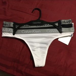 Calvin Klein thongs.