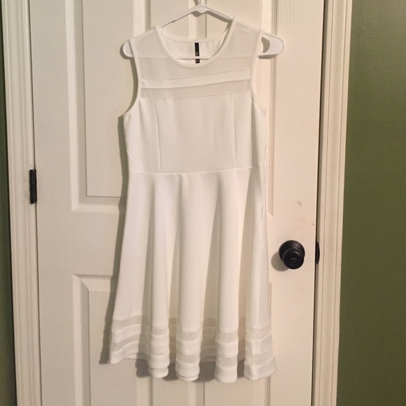 White dress, very classy! WORN ONCE