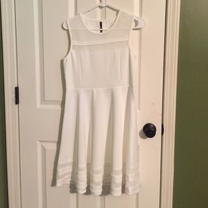 White dress, very classy! WORN ONCE