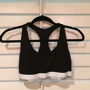 Black Calvin Klein bralette