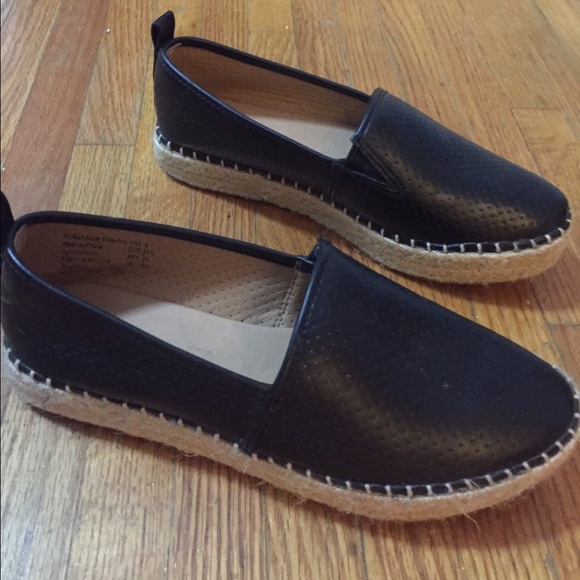 Black Espadrilles. Brand new. Never worn.