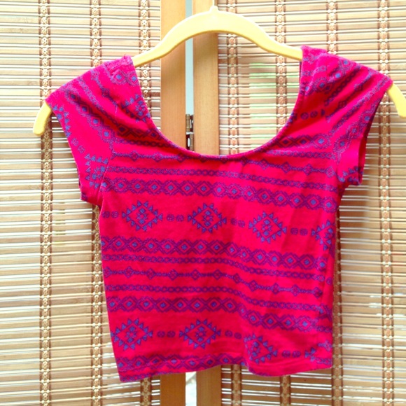 Aztec Print Crop Top from Charlotte Russe
