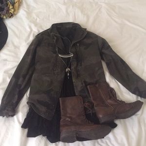 Brandy Melville Camo Anorak