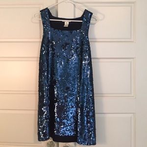 Alice+Olivia Navy sequined dress