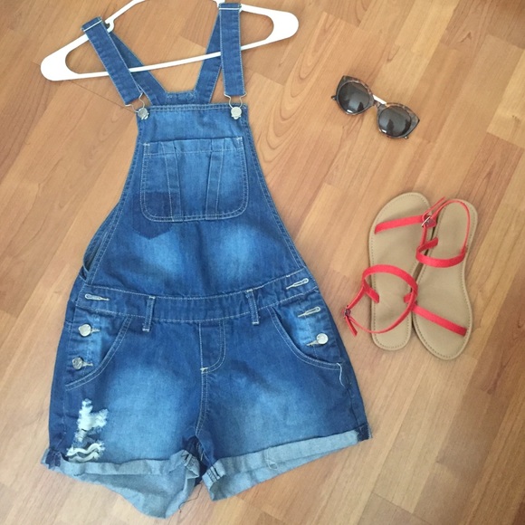 Blue Jean Colored Overalls
