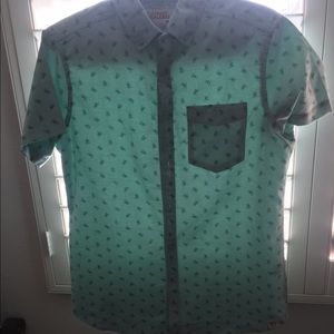 Bicycle print button up