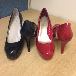 TWO Pairs of Pumps! Red & Black Bundle 👠