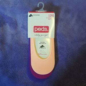 Peds microfiber ultra low flat socks