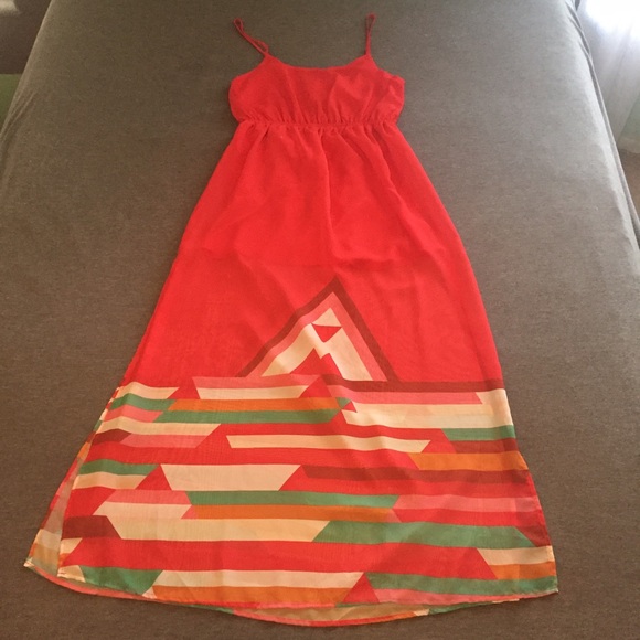 Tribal Print Maxi Dress