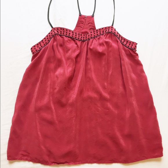 Urban Outfitters Pins and Needles Red Beaded Tank