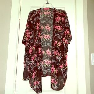 Aztec rose kimono