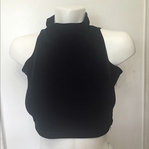 NWT - AMERICAN APPAREL VELVET CROP TOP