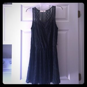 Navy blue lace dress