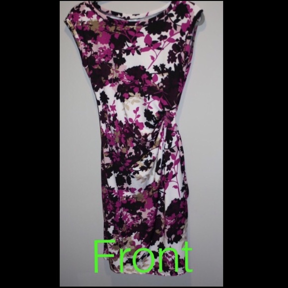 Purple Flowery Dress - Picture 2 of 4