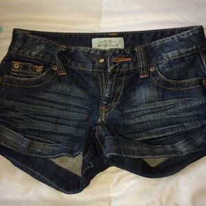 Denim jean shorts