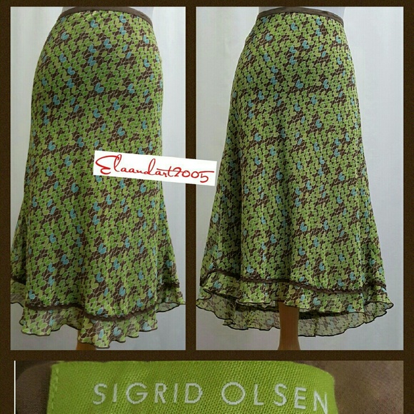Sigrid Olsen Hi-Low Skirt "Nwot" - image 1