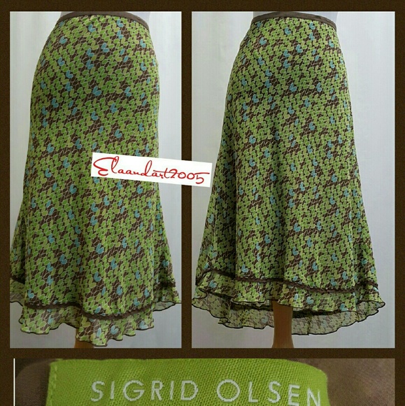 Sigrid Olsen Hi-Low Skirt "Nwot" - image 4