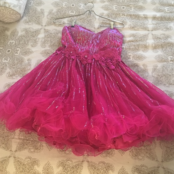 Hot Pink prom dress