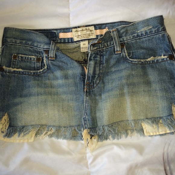 Denim mini skirt