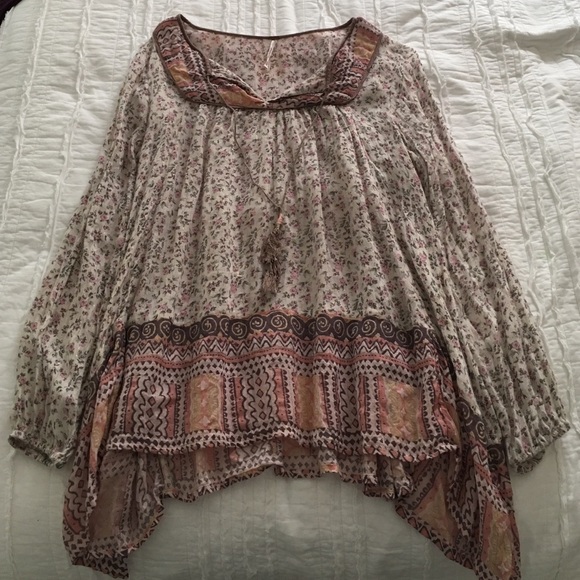 Free People floral tunic