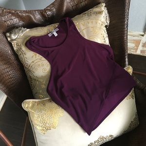 🚨🚨Sold🚨🚨Deep Purple Racer Back Crop Top XS