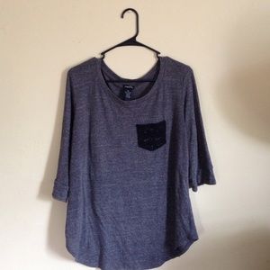 Gray Pocket Tee