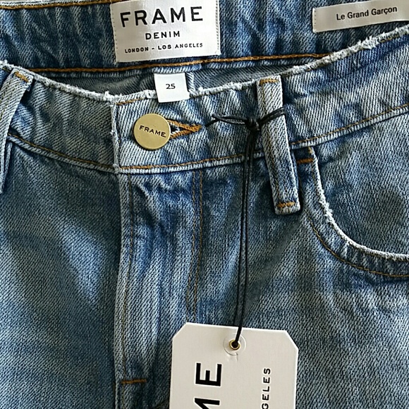 Frame Denim Le Grand Garcon Jeans Ripped - Picture 2 of 4