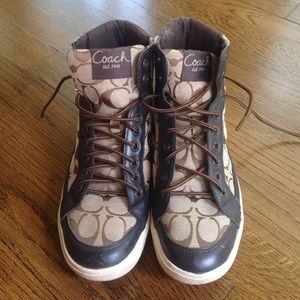 Coach high top shoes Size 8B