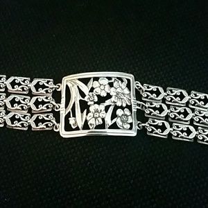 Vintage sterling silver cuff bracelet