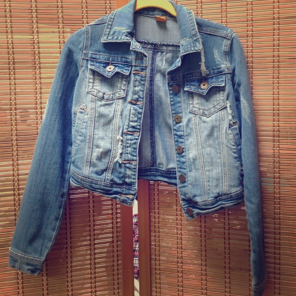 Jean Jacket with rips