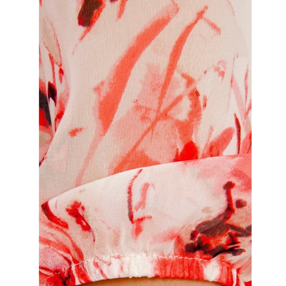 CASSIE TUNIC Intricate Swingy Draped Woven Blouse - Picture 3 of 8