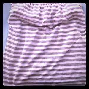Torrid Grey Stripped Tube Top