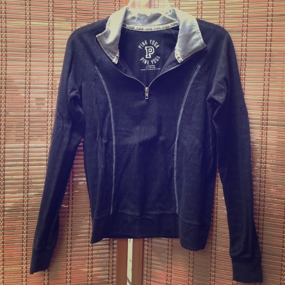 VS Pink Yoga Quarter Zip