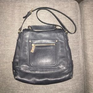Kooba navy leather crossbody bag