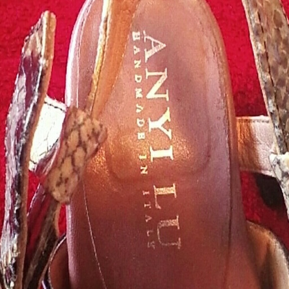 ANYI LU HAND MADE SANDALS MULTI COLOR SNAKE 11 - Picture 2 of 4