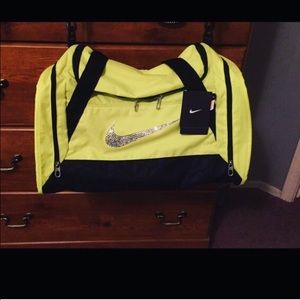Brand new, large Nike gym bag (bedazzled)