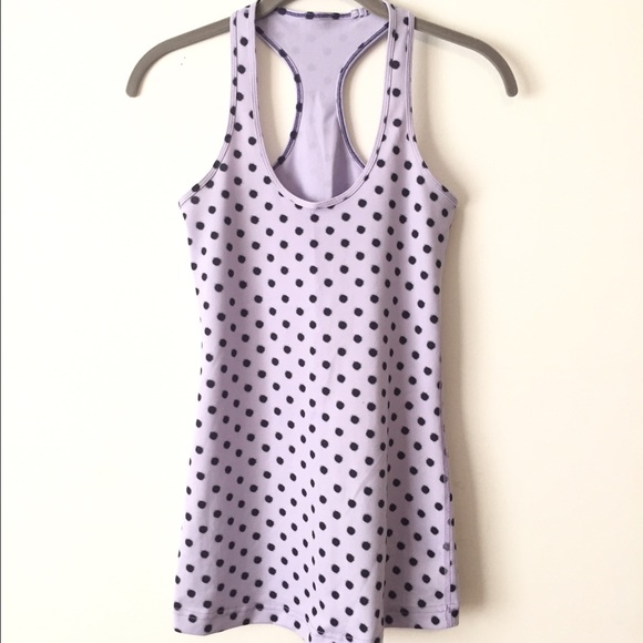 Purple Polk dot Lululemon tank