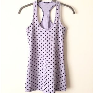 Purple Polk dot Lululemon tank