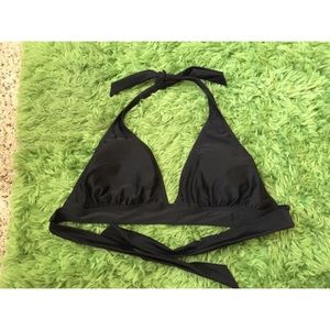 Black triangle bathing suit top