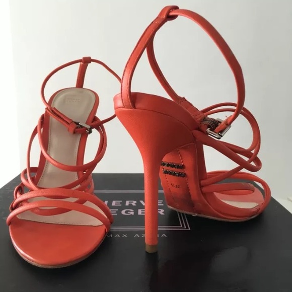 Herve Leger  Odette Leather sandal 37 - Picture 3 of 4