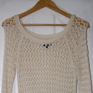 Net long sleeve cover up.