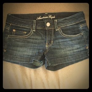 American eagle shorts size 4 blue jean
