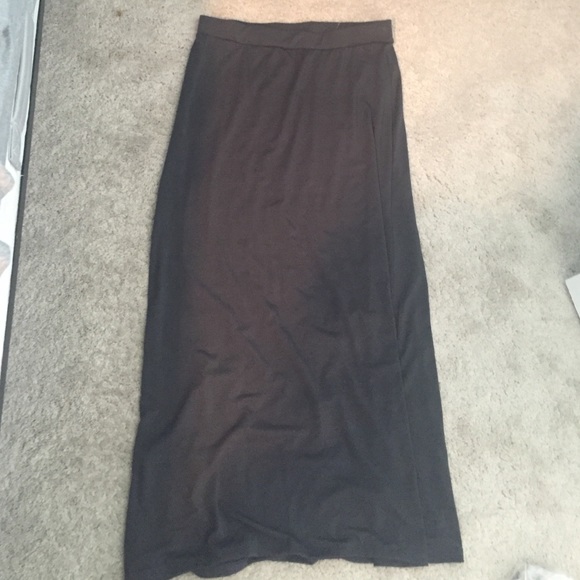Gray Maxi Skirt