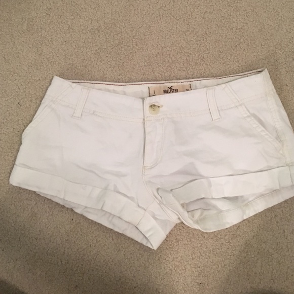 Hollister white short shorts size 1 worn once