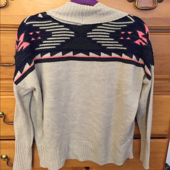 Tan/Tribal Print Cardigan