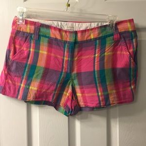 Plaid J.Crew shorts