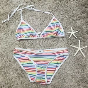 Lacoste Rainbow Striped Bikini