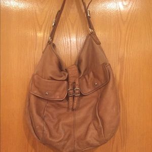 J. Crew leather hobo bag