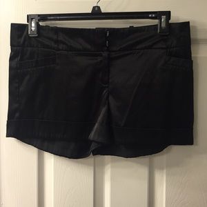 Black Satin forever xi shorts