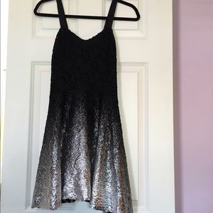 Free People Ombré Foil Dress